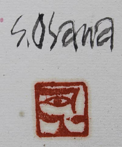 大沢昌助【ガウンの裸婦】 水彩 3号