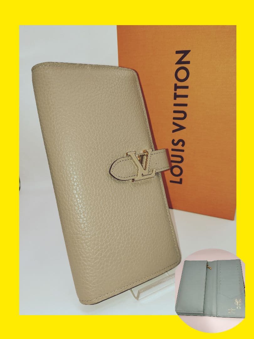 ルイヴィトン LV ヴェルティカルウォレット カプシーヌトリヨンレザー