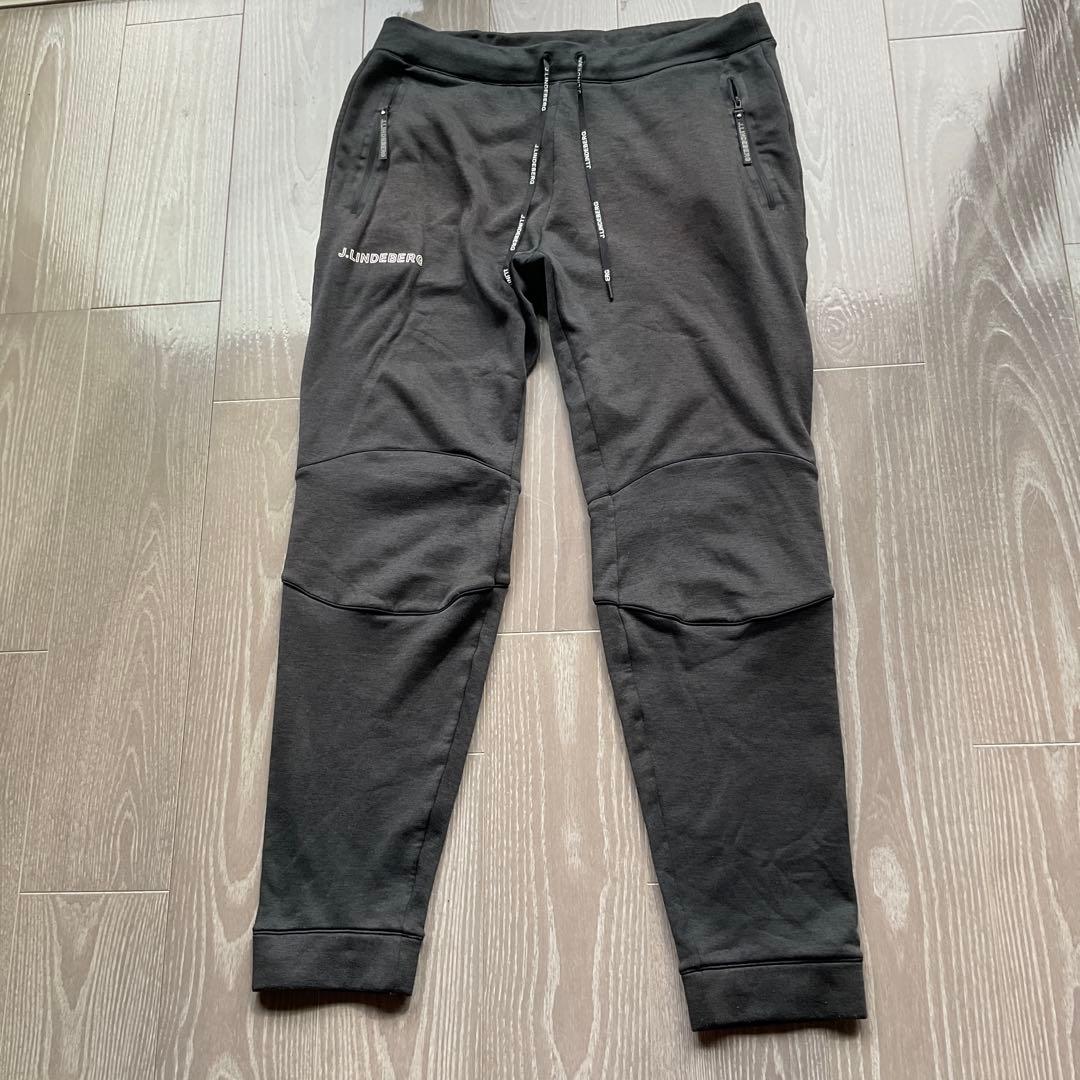J.LINDEBERG ジェイリンドバーグ メンズ ブラック スウェットパンツ
