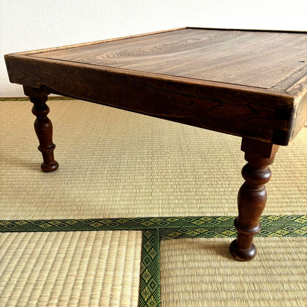 レトロ 木製 テーブル 机 ちゃぶ台 昭和 大正 天然生活 インテリア カフェ