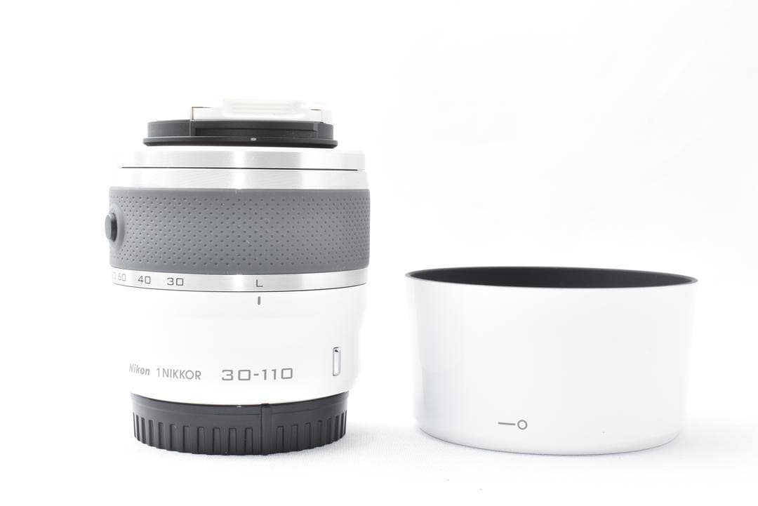 【美品】望遠ズームレンズ 1 NIKKOR VR 30-110mm ホワイト