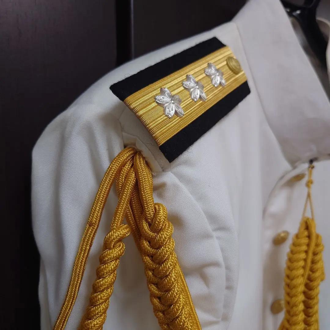 日本海軍 第二種軍装の上下＋大将肩章＋参謀飾緒＋旭日章のセット