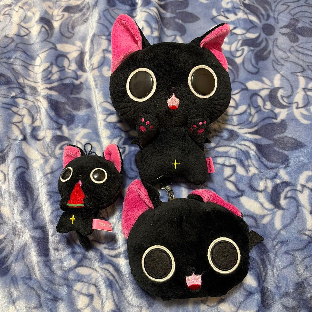 にゃんぱいあ ぬいぐるみ パスケース セット 平成レトロ - メルカリ