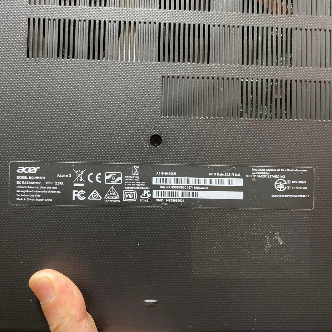 Acer Aspire A315-56 ノートPC