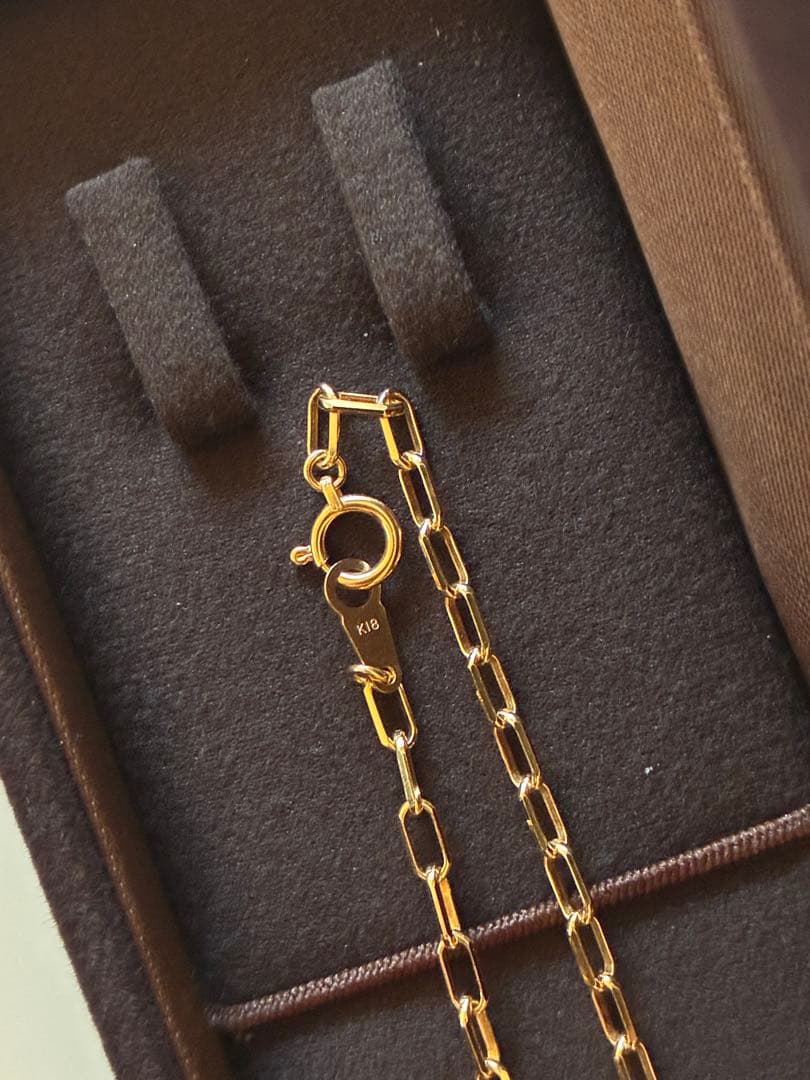 K18金50cm スモールミラーノネックレス 2.55mm ゴールドGOLD鎖屋