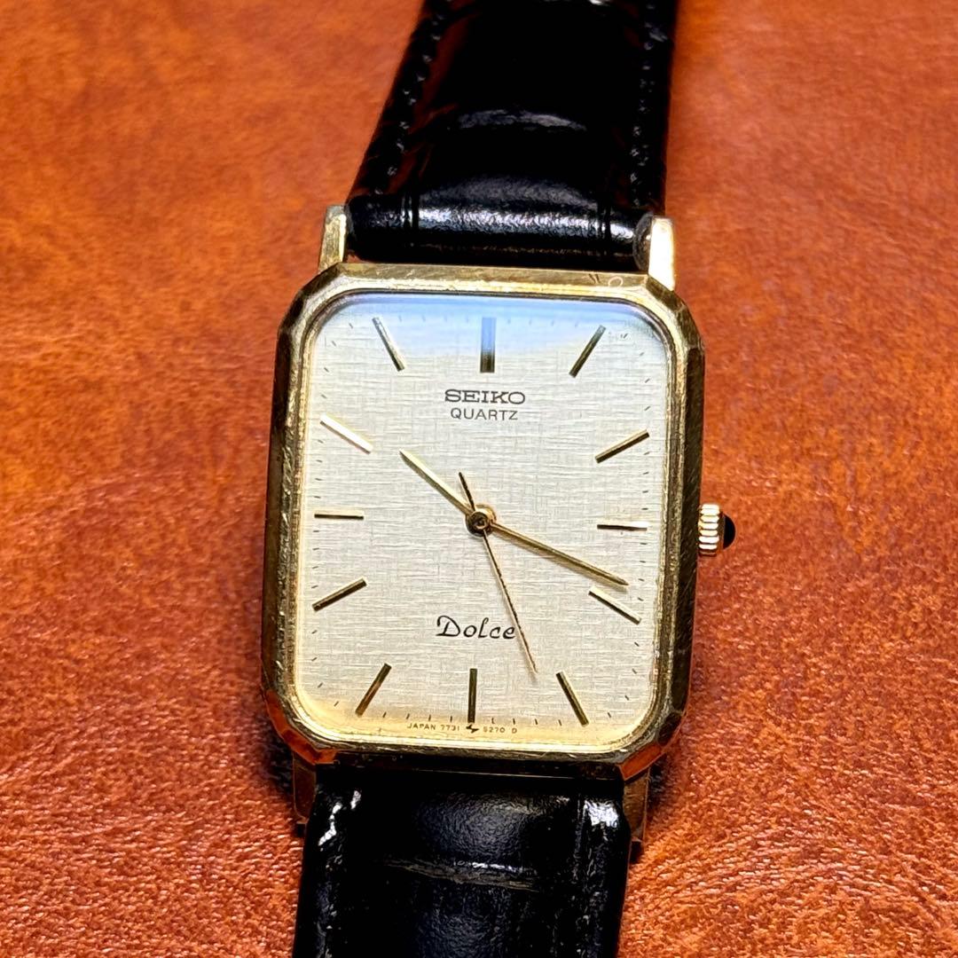 A118 希少 稼動品 SEIKO DOLCE レクタンギュラー80年代 - メルカリ