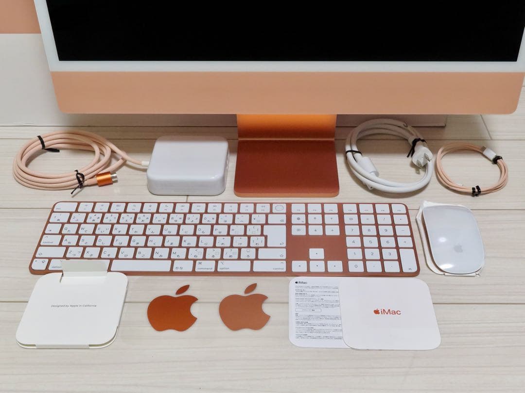 Apple iMac 24インチ M1 メモリ16GB SSD1TB オレンジ - メルカリ