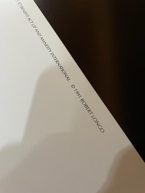 EricCropped 手書きサイン入り/ロバート ロンゴ/アートポスター - メルカリ