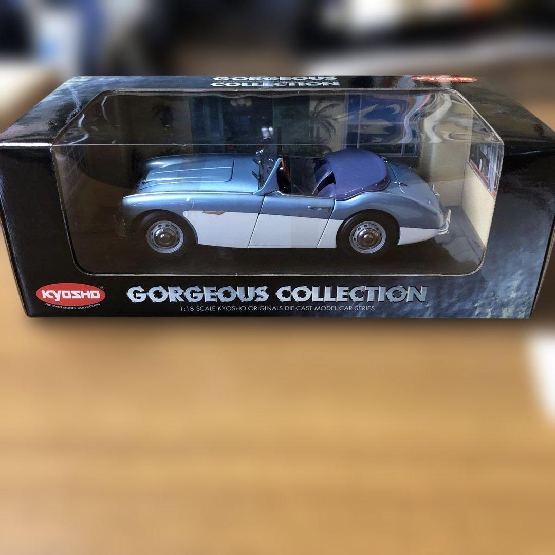 KYOSHO オースチン ヒーリー 100⑥ 1/18 Kyosho 1-18 Scale Austin Healey Sprite Die Cast Car, Cherry Red