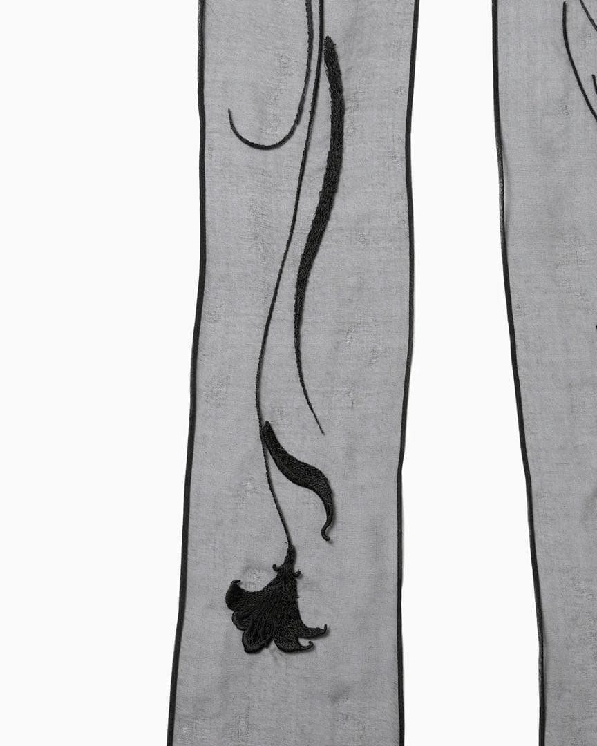 Mame Kurogouchi スカーフ Floral Scarf 花柄刺繍