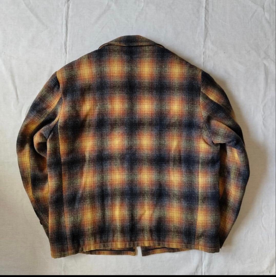 50s 60s オンブレ チェック ウールジャケット CPOジャケット - メルカリ