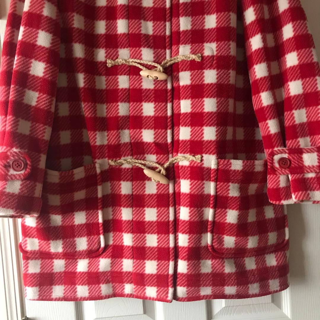 し*じ様 ピンクハウス フリース コート ダッフル ブルゾン フード