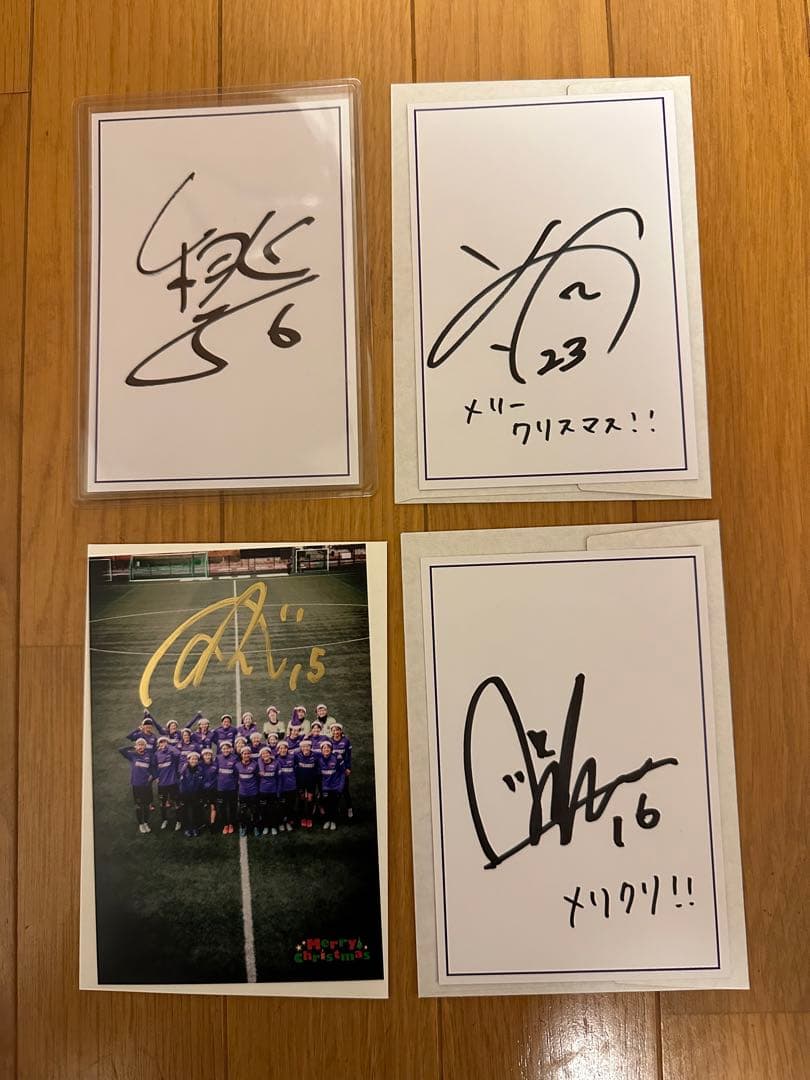 サンフレッチェバイオレットクリスマス レジーナ 直筆サイン 左山桃子