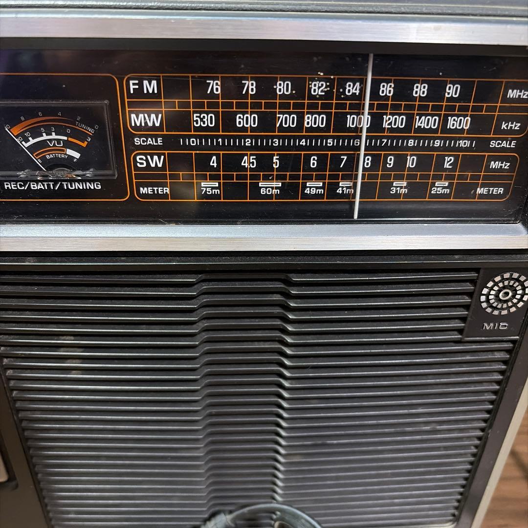 National ブラック　ナショナル ラジカセ　RQ-560　動作品　レトロ