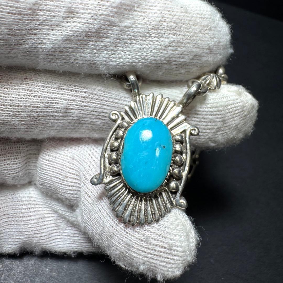 NAVAJO インディアンジュエリー R.B ネックレス ターコイズ 925 - メルカリ