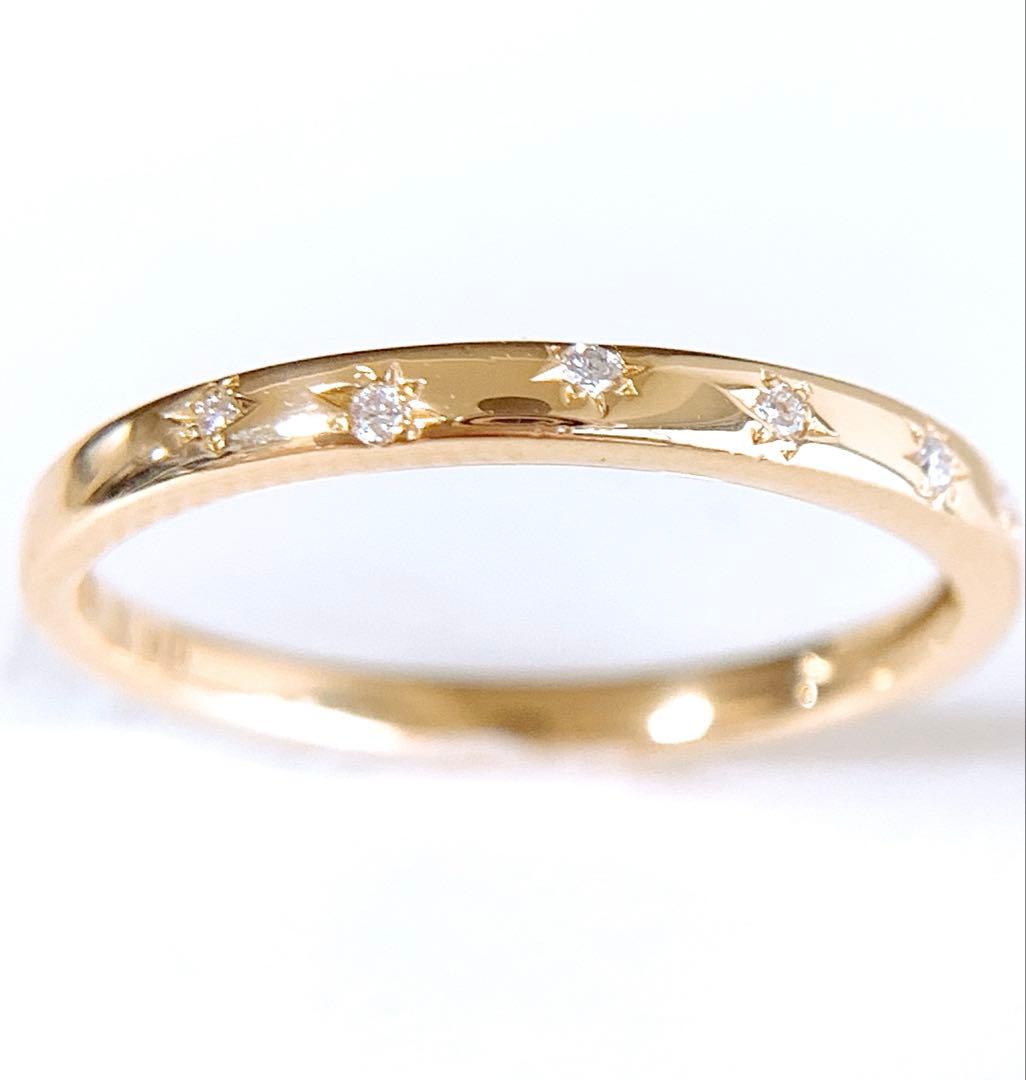 約2g✨VENDOME AOYAMA❗️k18YG 星留め ダイヤモンドリング - メルカリ