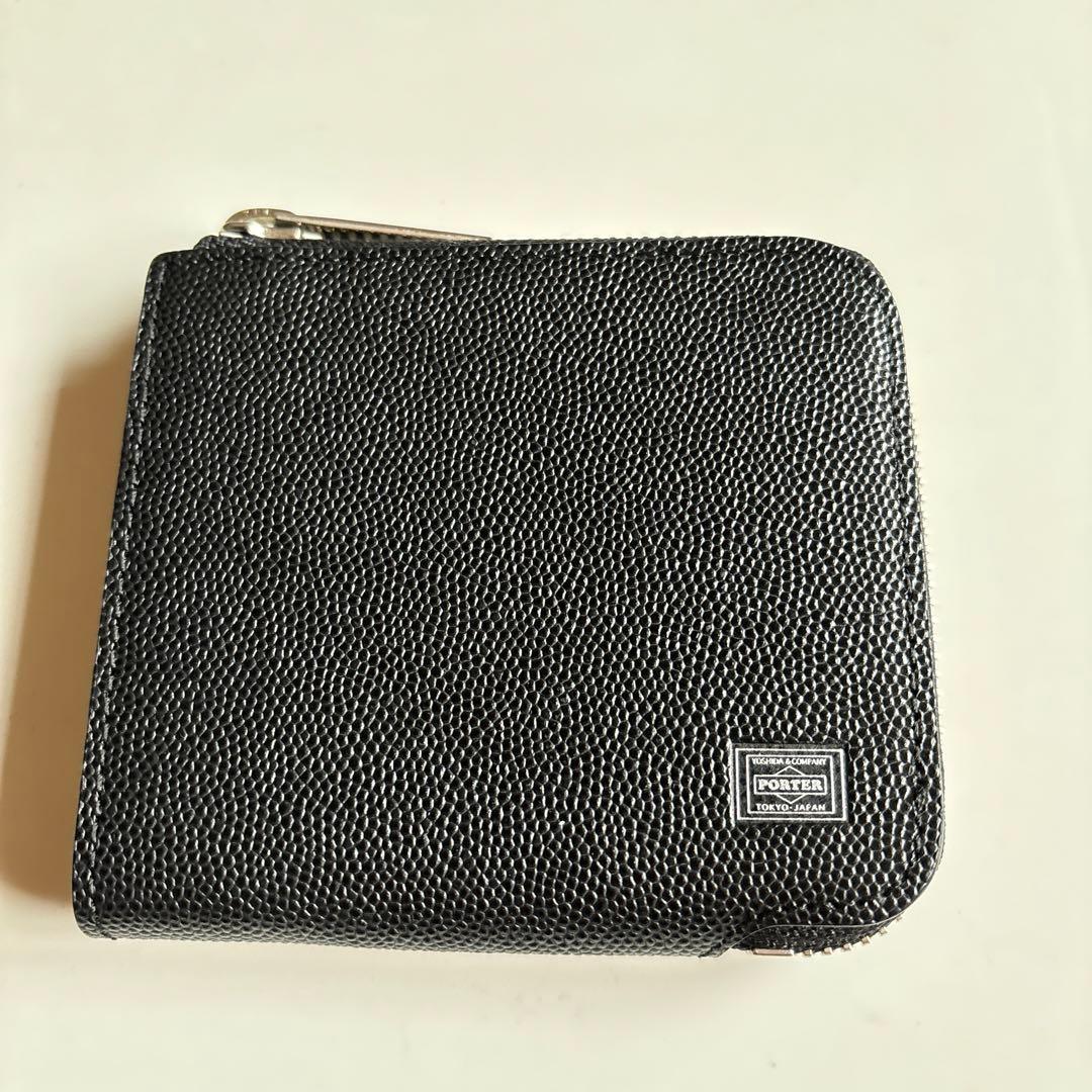 ポーター　コンパクト財布　黒 中古・古着通販】PORTER (ポーター) 3つ折り財布 ブラック サイズ:不明