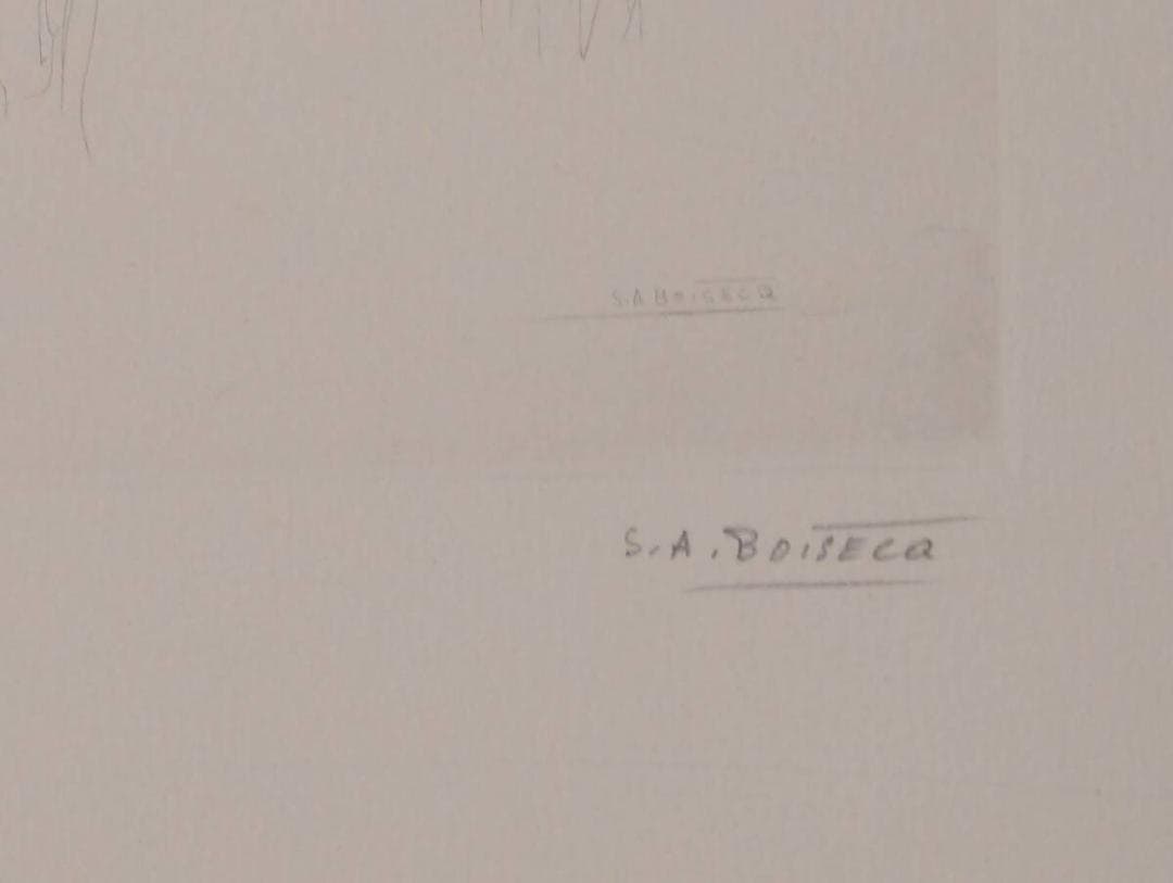 真作】版画 ルノワール 銅版画 ボイセック版より 母と子 箱・黄袋入