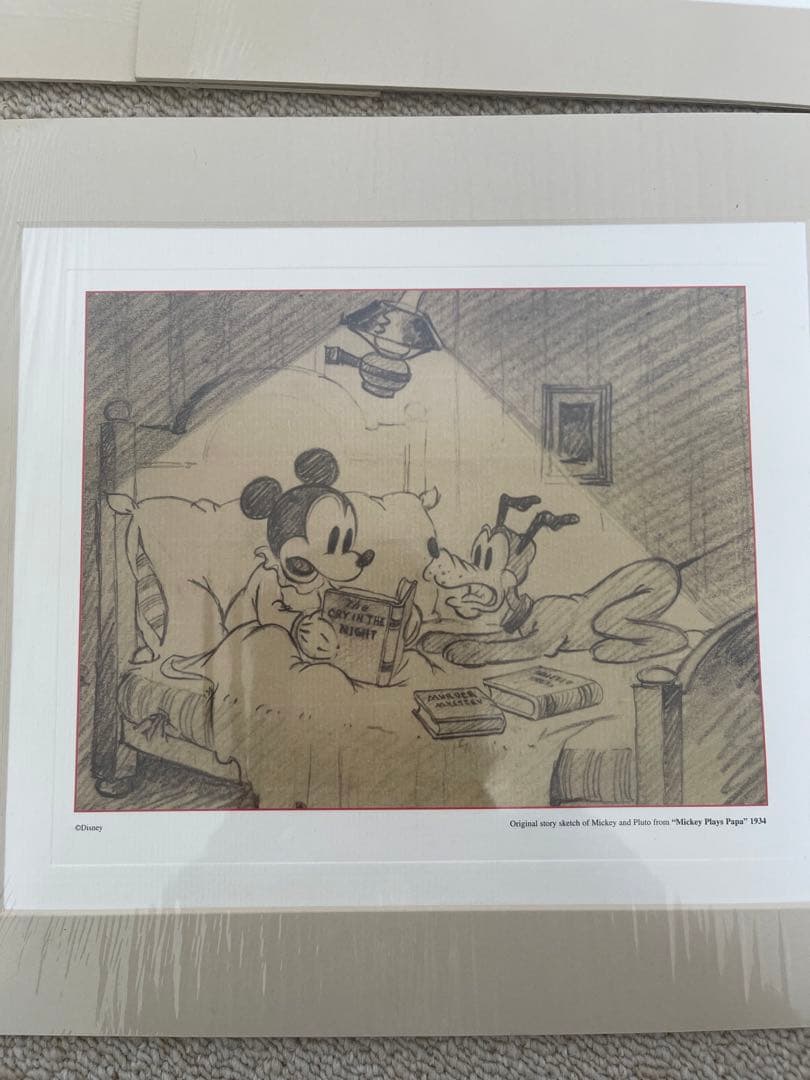 レア⭐︎ディズニーランド ミッキー ドナルド イラスト 絵画 複製原画