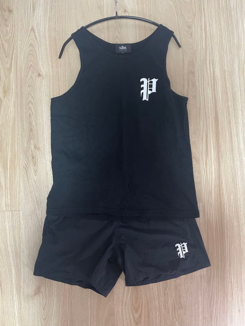 即完売品】PHATRNK タンクトップ&ナイロンパンツセット ファットランク