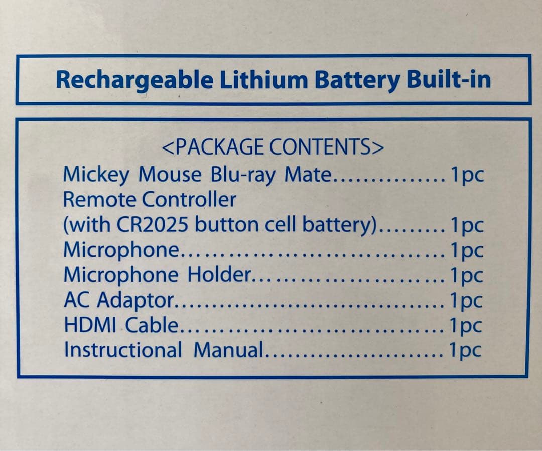 【DWE】ミッキーマウス ブルーレイメイト