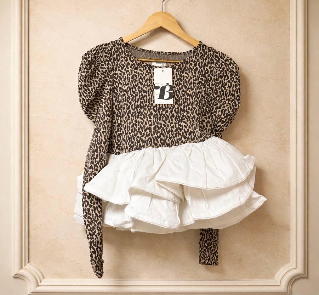 Bibiy. EFFIE PEPURAMU LEOPARD TOP ビビィ - メルカリ