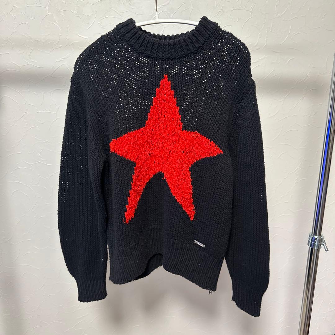 diesel ディーゼル星形刺繍 黒いニットセーター - メルカリ