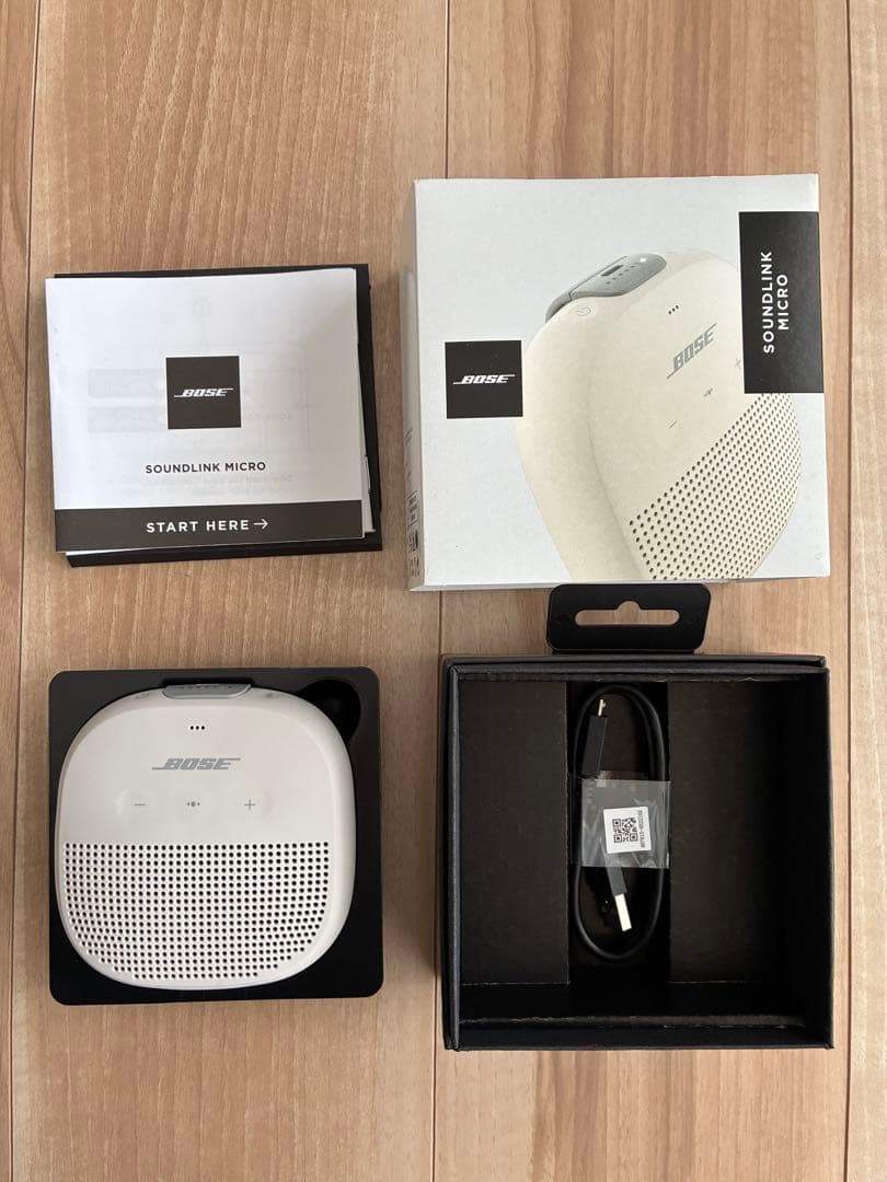 BOSE microスピーカーワイヤレス 白 小型bluetooth 美品