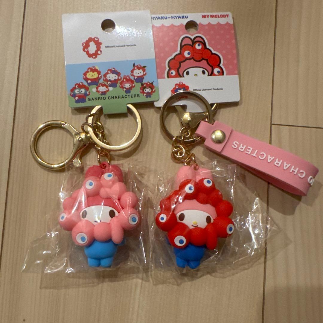 レア】万博会場限定＋ マイメロ ミャクミャクキーホルダー2点セット