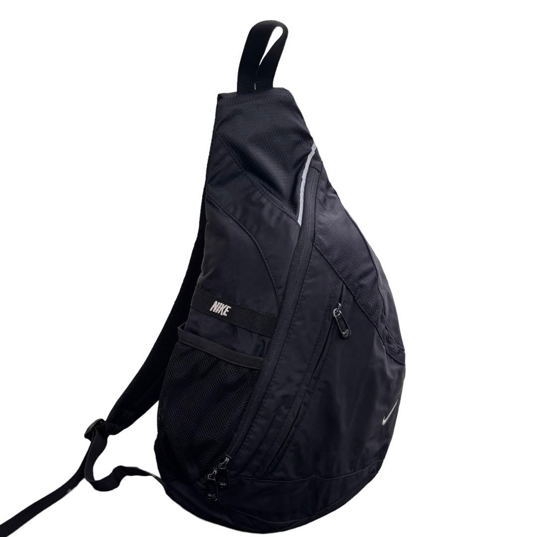 00s y2k NIKE ナイキ ワンショルダーバッグ ボディ ブラック - メルカリ