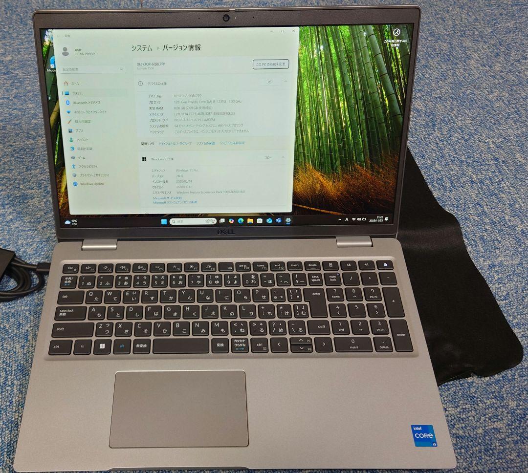 DELL / 12世代 i5 / 8GB/ 512GB / ほぼ新品 Amazon.com: Dell XPS 15 XPS 9520 Laptop (2022) 15.6'' 4K Touch