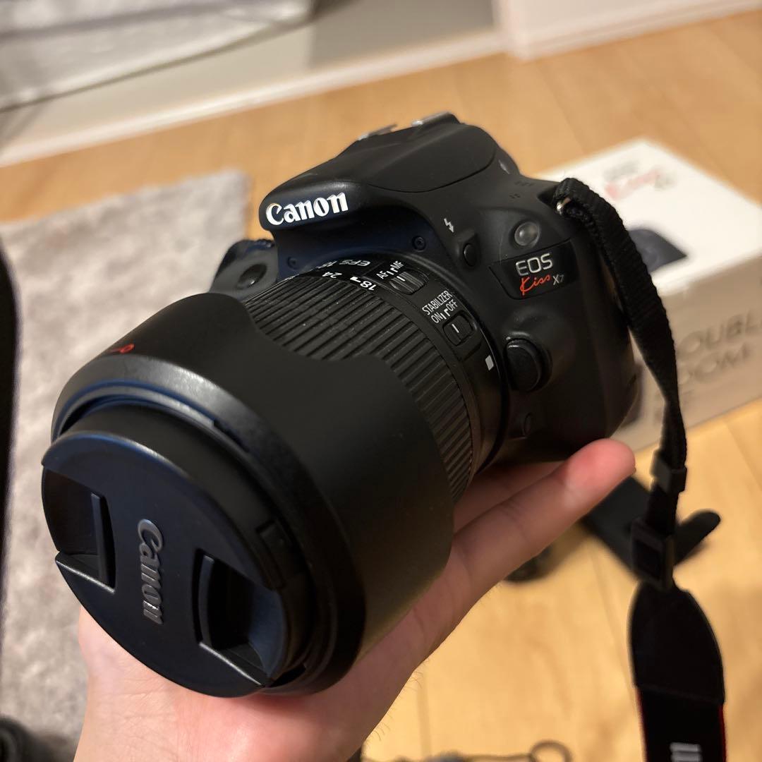 【ほぼ新品】【付属品多数】Canon EOS Kiss X7 ダブルズームキット