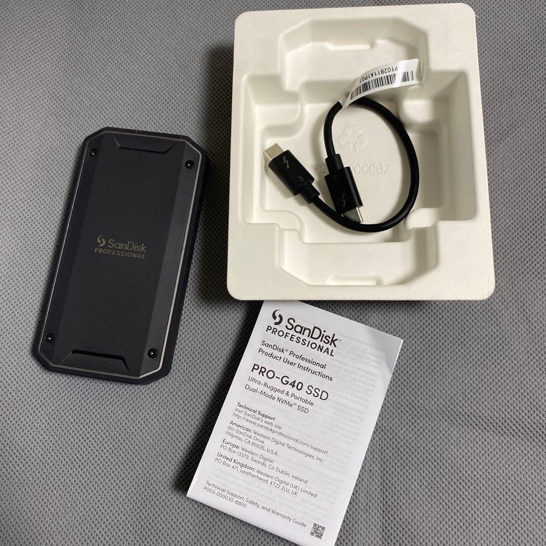 外付けハードディスク・ドライブ SanDisk Professional 1TB PRO-G40 SSD