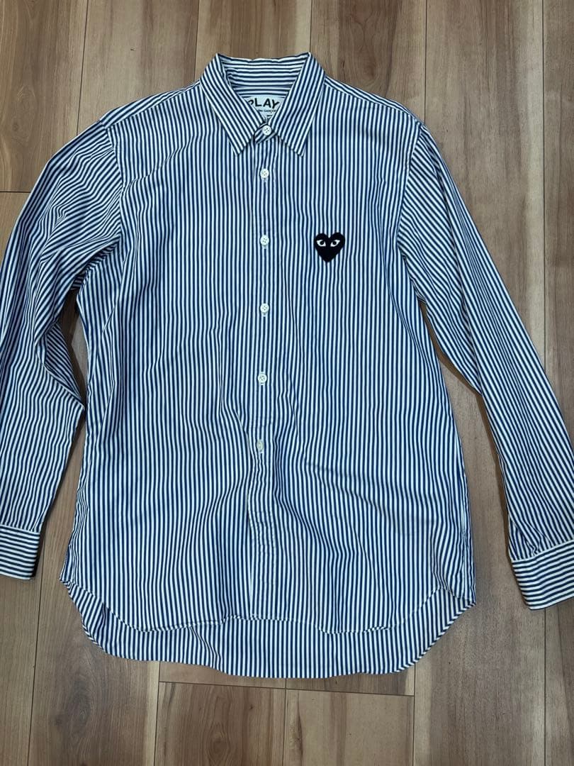 PLAY COMME des GARÇONS ストライプシャツ S PLAY COMME des GARCONS レディース ストライプシャツstyle.2023.12.5