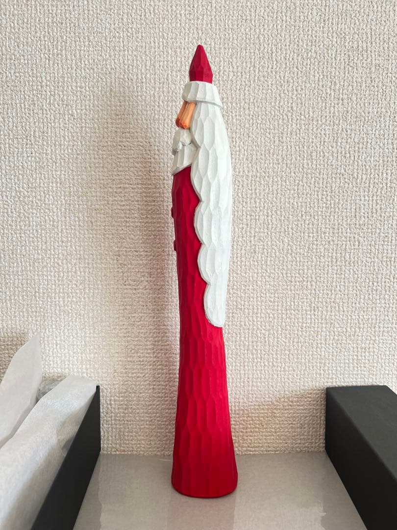 とんがりサンタ shimoo design クリスマス 北欧 木工 置物 作家