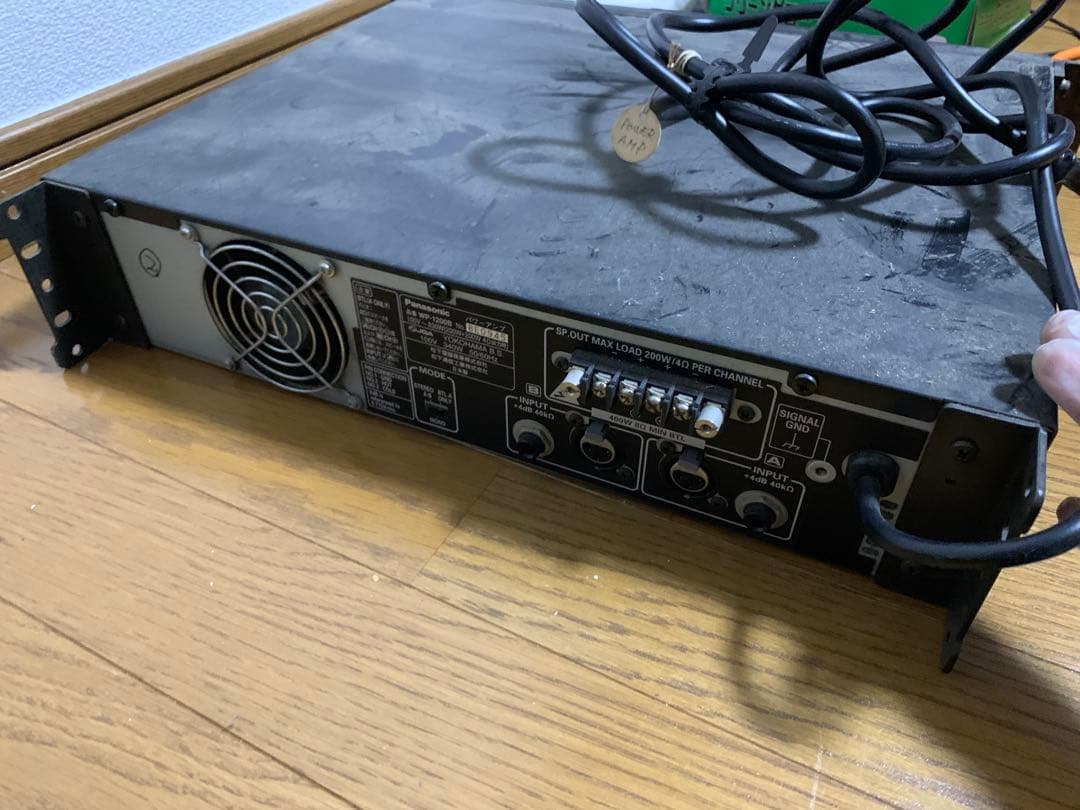 3　動作確認済み　WP-1200B　Panasonic RAMSA　パワーアンプ