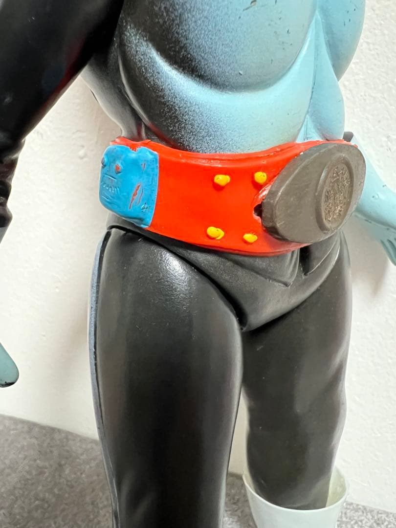 ポピー 仮面ライダー新1号 ソフビ ブリキベルト 2本線 当時物 - メルカリ
