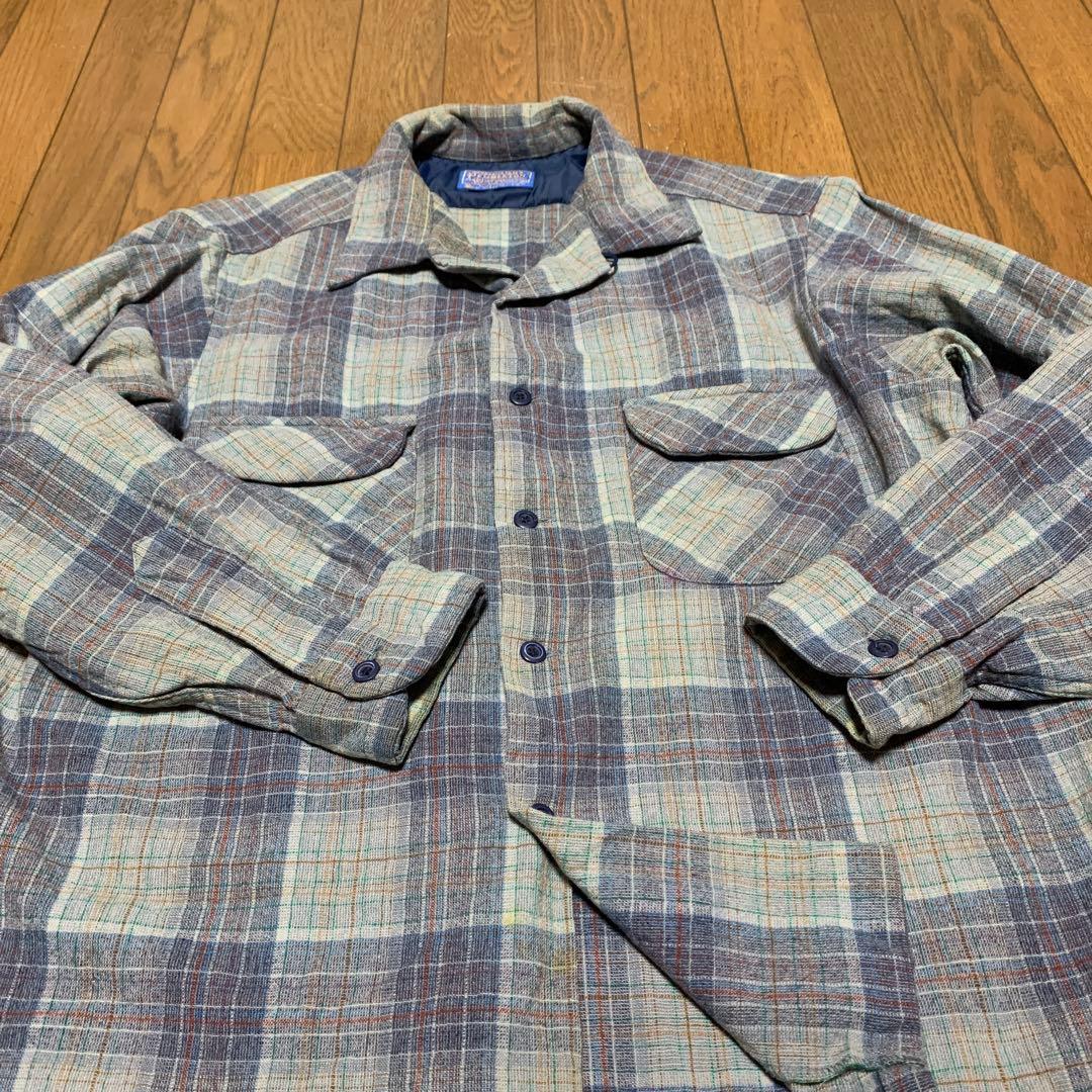 Pendleton ウール チェックシャツ 1960年代 ペンドルトン ウール チェック シャツ [ Pendleton