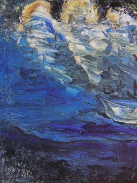 竹村敏、セーヌ・ノートルダム、希少な画集より、新品高級額・額装付