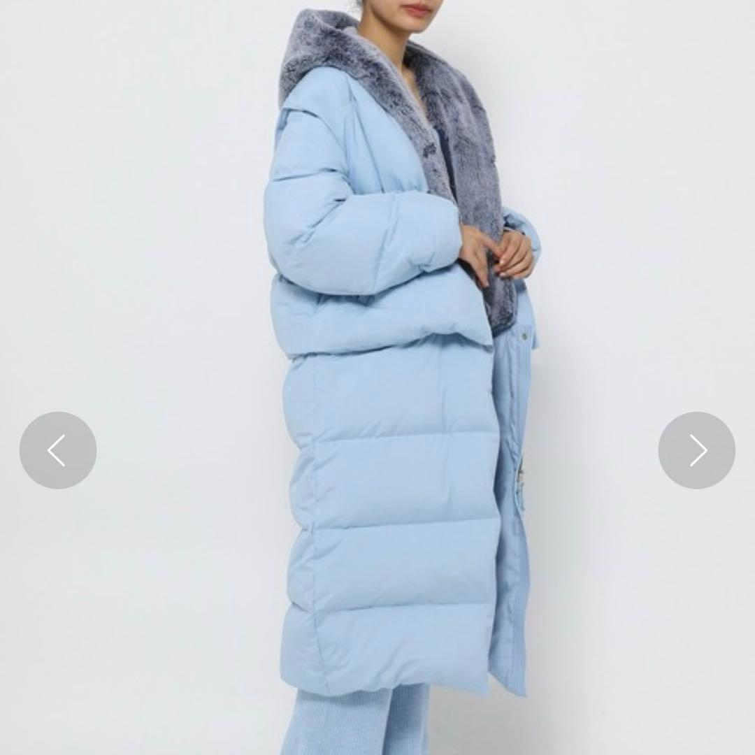 HEREIAM ファー付き ロングダウン ダウンジャケット BAYFLOW - メルカリ