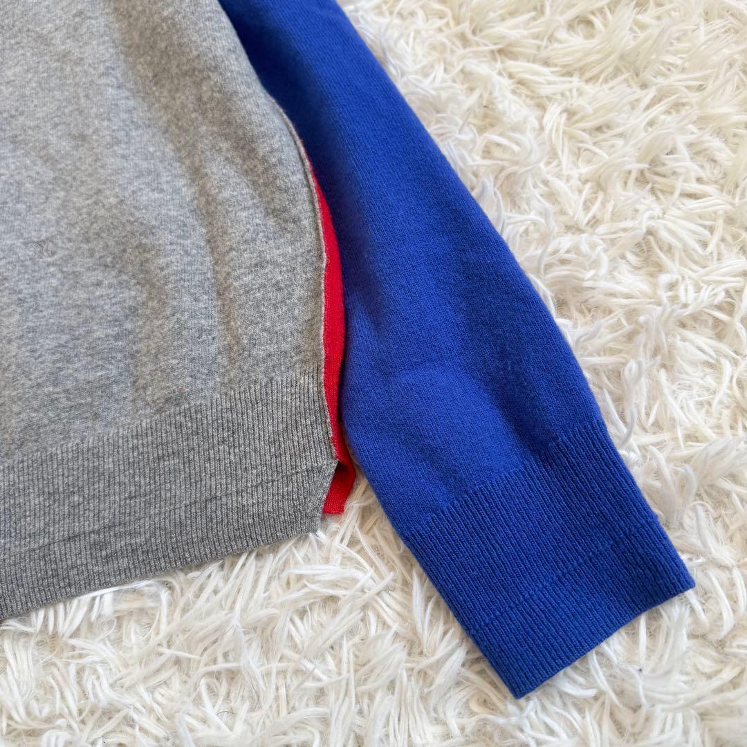 美品 フィービー セリーヌ ニット トリオンフ刺繍 カラーブロック S