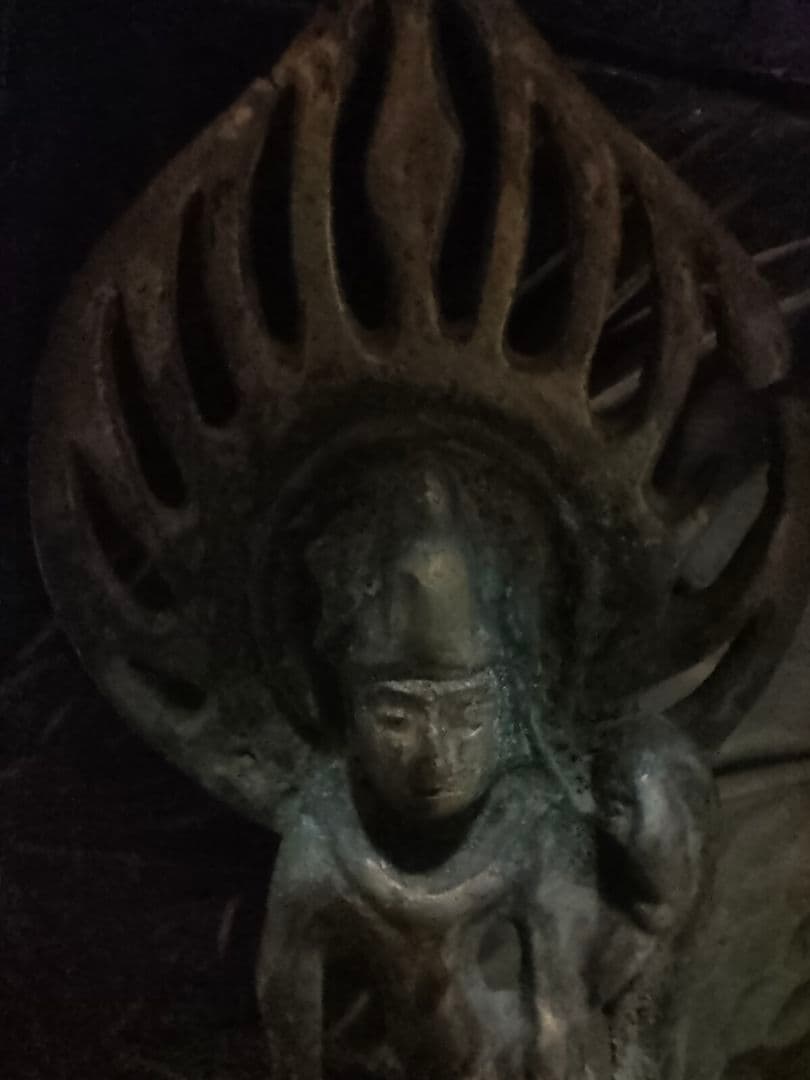 観音立像　古銅　統一新羅　北魏　朝鮮美術　中国美術　骨董アンティーク 観音立像 古銅 統一新羅 北魏 朝鮮美術 中国美術 骨董アンティーク