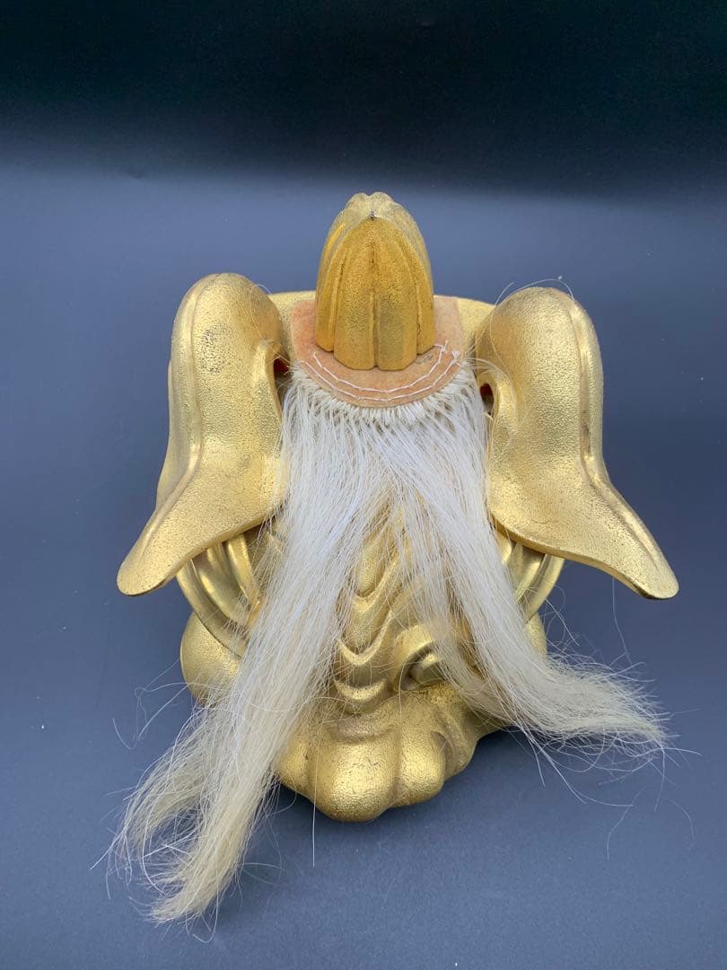 アウトレット 価格ホビー・楽器・アート - 金色 獅子頭 彫刻 木箱付き