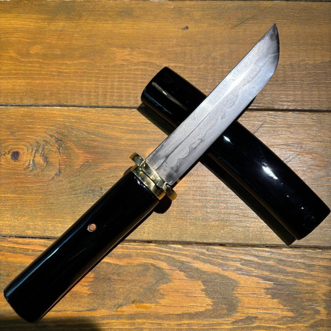 日本刀残欠クラフトナイフNo.75 政常 黒鞘 - メルカリ