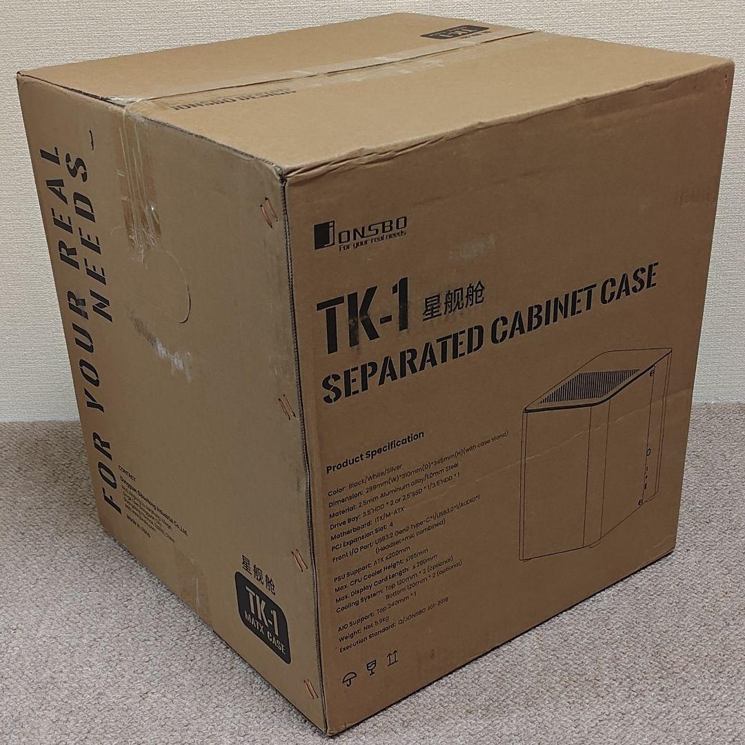 新品未開封☆Jonsbo TK-1 ホワイト 曲面ガラス PCケース