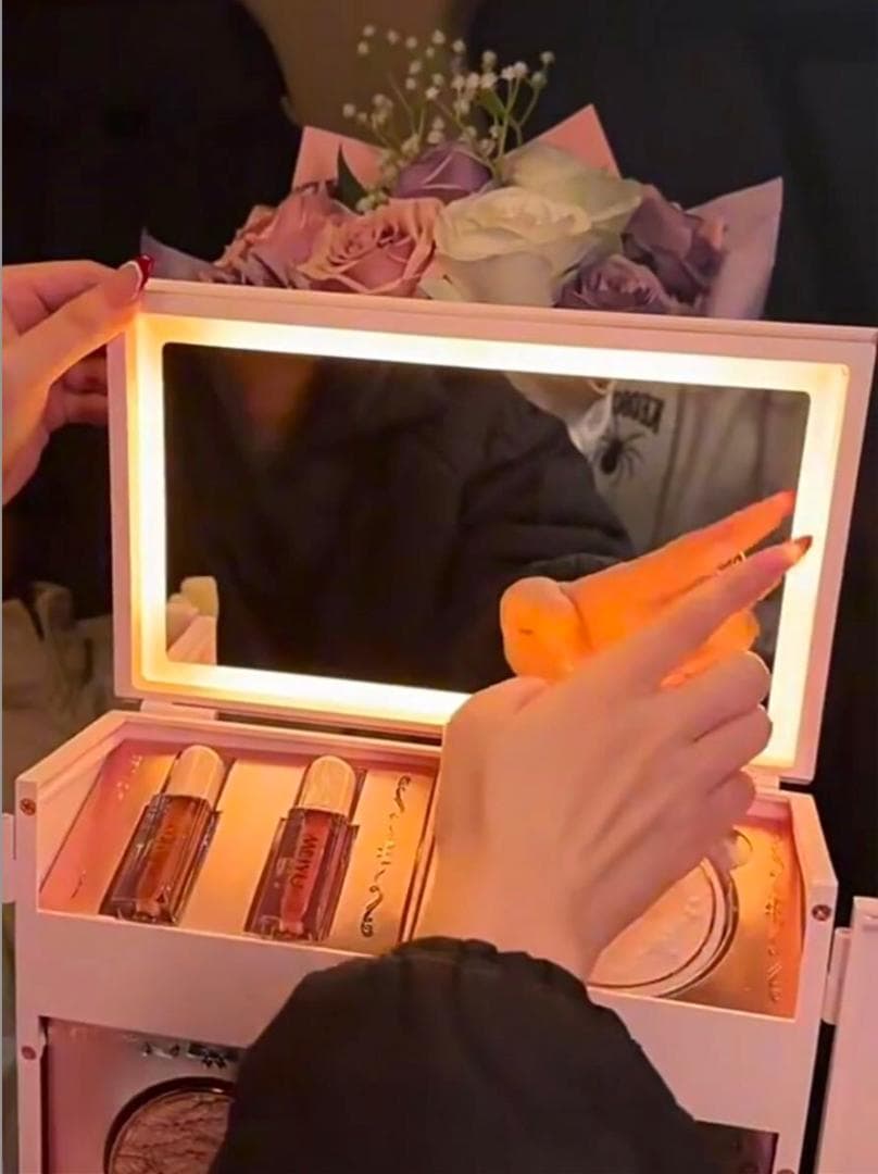 MEIYUフラワーノーズ・コンセプトボックス【ピンク】（中身化粧品