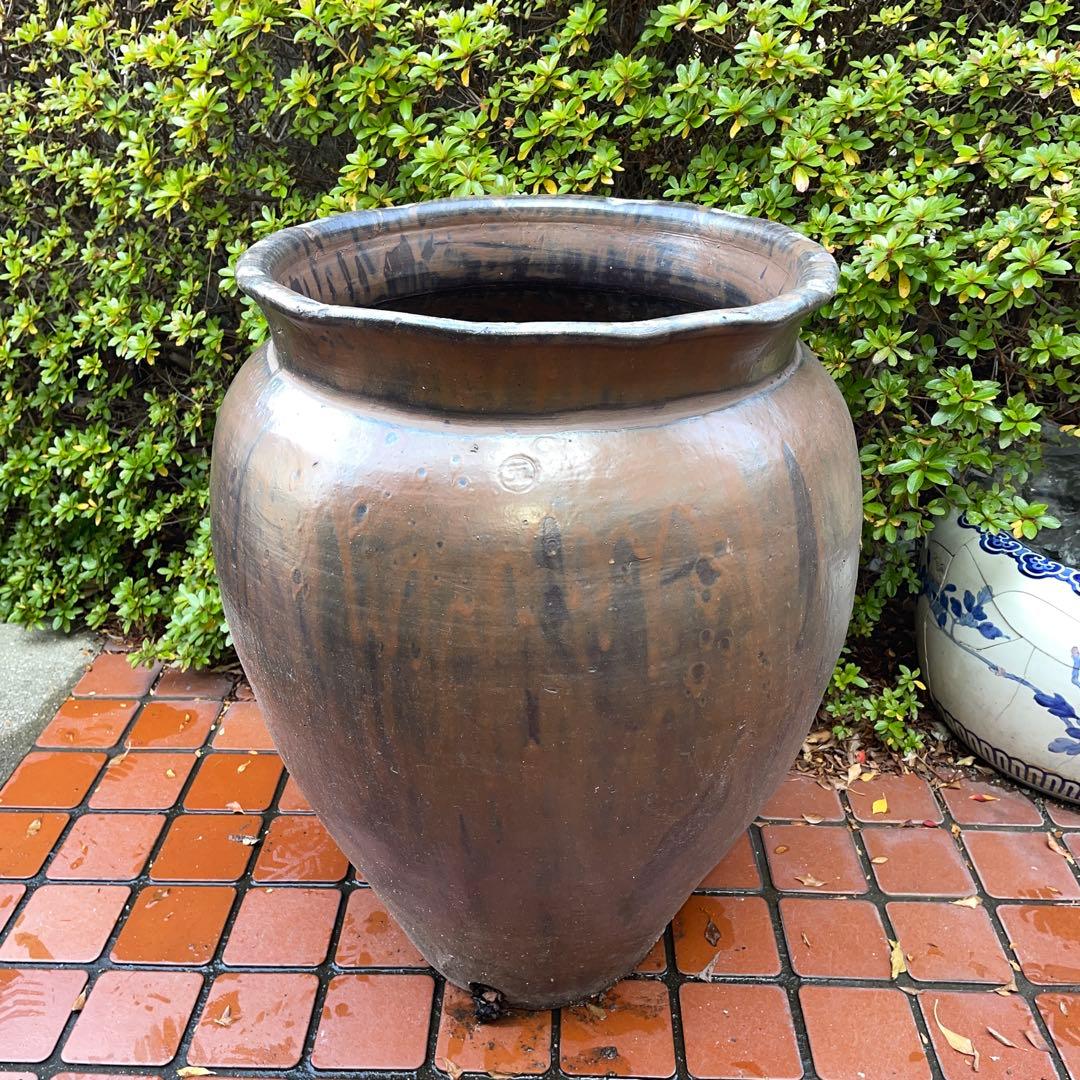 ⑥大甕　おおがめ　甕　カメ　⑤印、水甕　オブジェ　ガーデニング　金魚　メダカ ⑥大甕 おおがめ 甕 カメ ⑤印、水甕 オブジェ ガーデニング 金魚