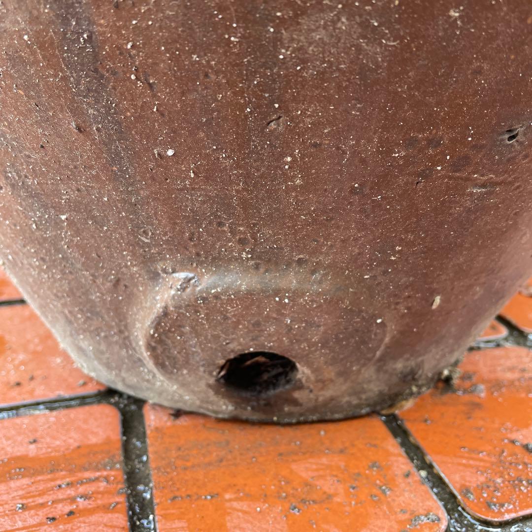 ⑥大甕 おおがめ 甕 カメ ⑤印、水甕 オブジェ ガーデニング 金魚