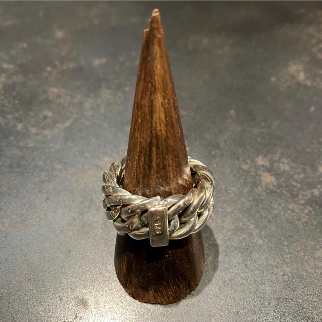 SILVER925 CHAIN DESIGN WIDE RING/シルバーリング シルバーリング 全2種 ワイドリング チェーンリング デザイン リング