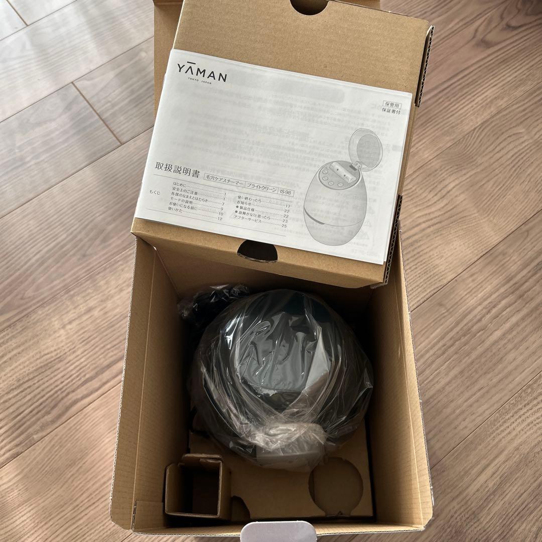 【新品.未使用】YA−MAN IS-98B BLACK 毛穴スチーマー